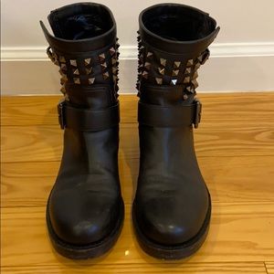 Valentino Rock stud moto boots